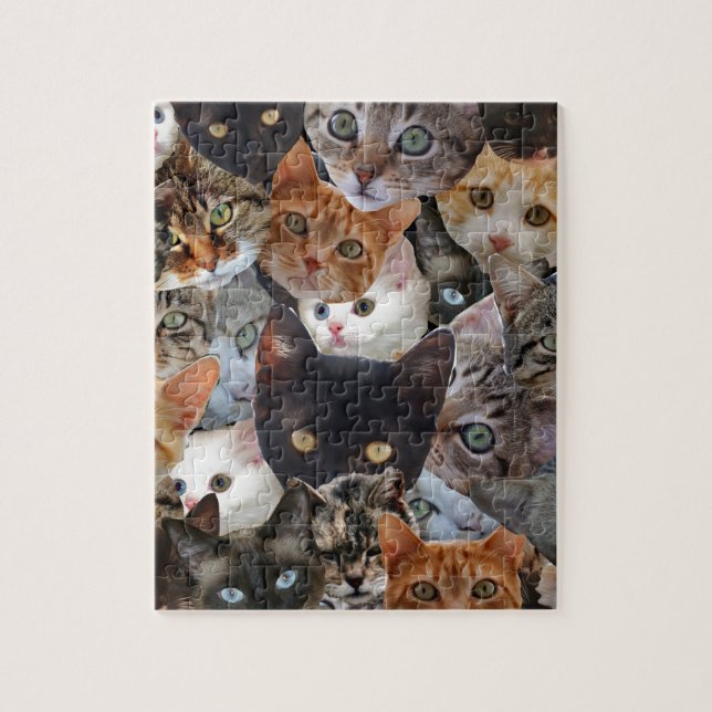 Puzzle Kitty Collage (Vertical)