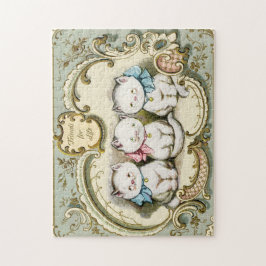 Puzzle Kitty Friends for Life Vintage Reproduction