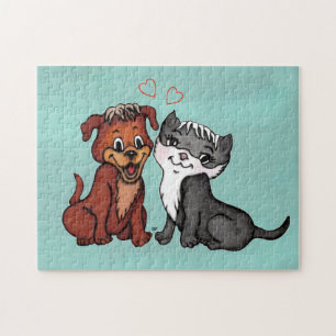 Puzzle Kitty y Puppy