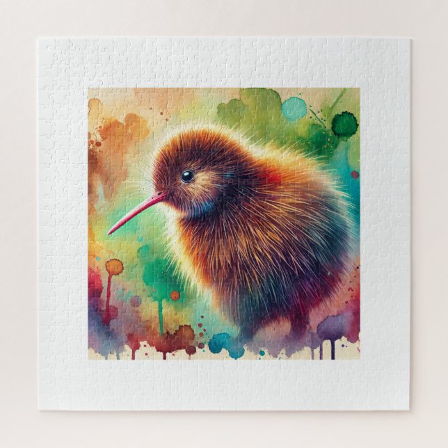 Puzzle Kiwi Bird 010924AREF107 - Watercolor (Vertical)
