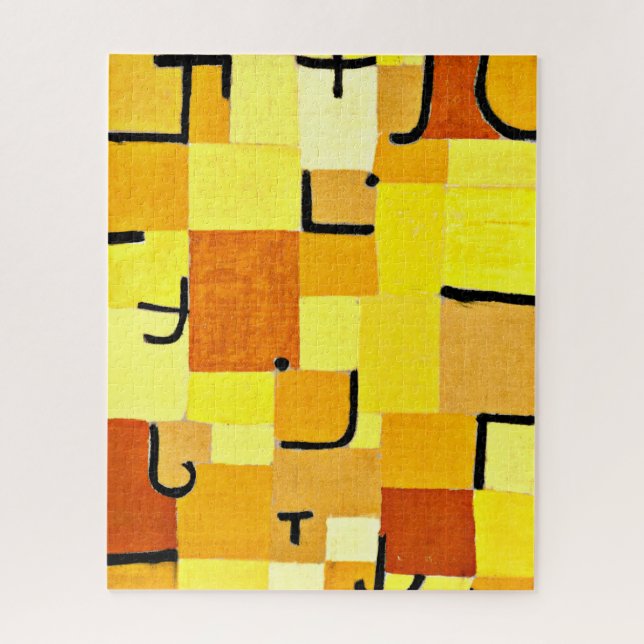 Puzzle Klee - Caracteres en amarillo (Vertical)