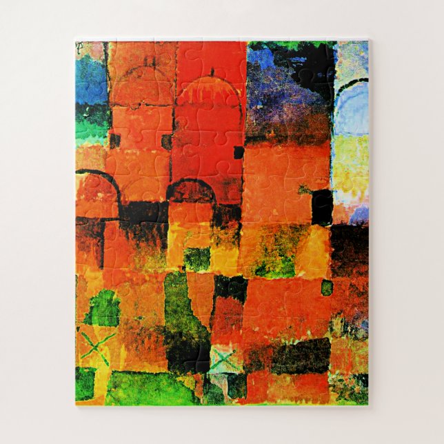 Puzzle Klee - Dominios rojo y blanco (Vertical)