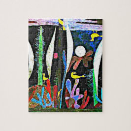 Puzzle Klee - Paisaje con aves amarillas