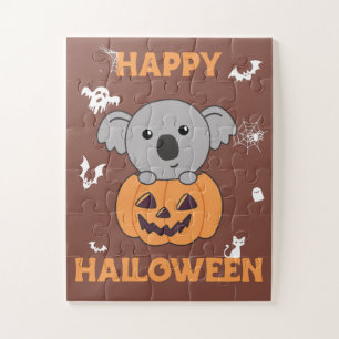 Puzzle Koala en la Calabaza Dulce Koalas Feliz Jigs de Ha