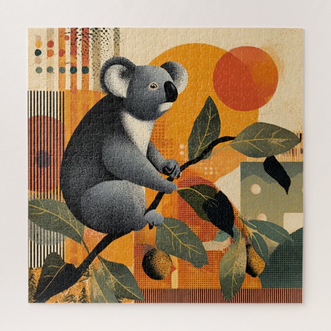 Puzzle Koala sentado en un árbol (Vertical)