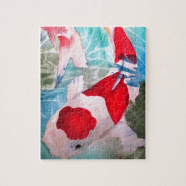 Puzzle Kohaku Koi 2 arte acuático japonés (Vertical)