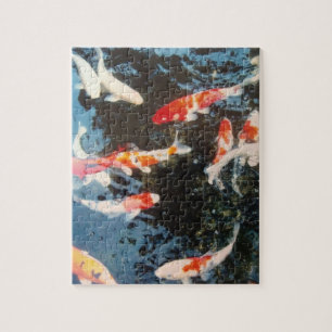 Puzzle Koi Fish Fish Foto Jigsaw Puzzle Fisher Fun