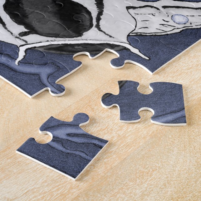 Puzzle Koi (rojo y negro) (Lado)