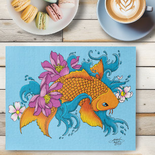 Puzzle Koi y Flores
