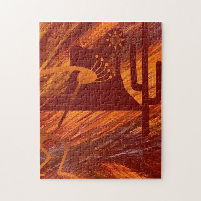 Puzzle Kokopelli Heat (Vertical)