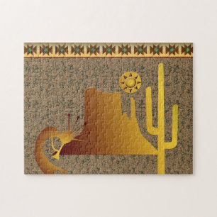 Puzzle Kokopelli Mesa & Cactus Set #1