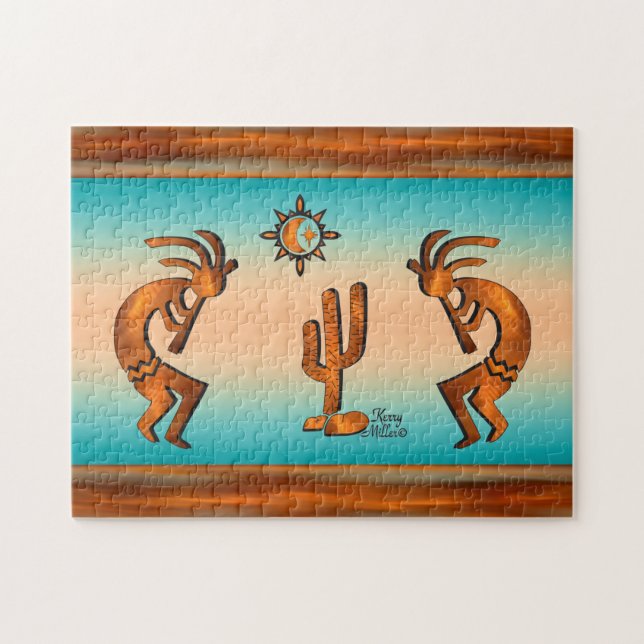 Puzzle Kokopelli Y Cactus (Horizontal)
