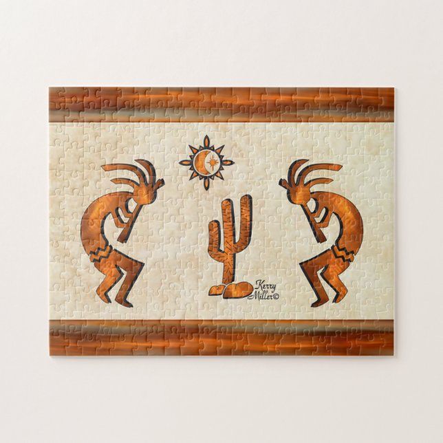 Puzzle Kokopelli Y Cactus (Horizontal)