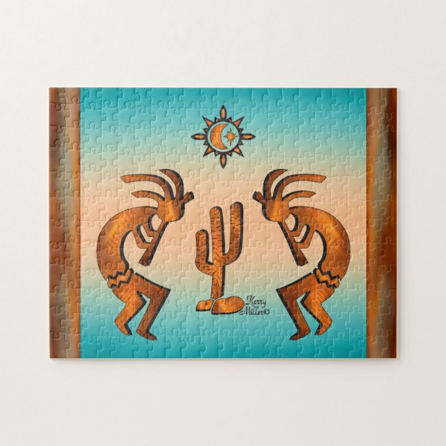 Puzzle Kokopelli Y Cactus (Horizontal)