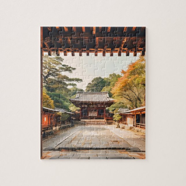 Puzzle Komorebi - El templo bañado por el sol (Vertical)