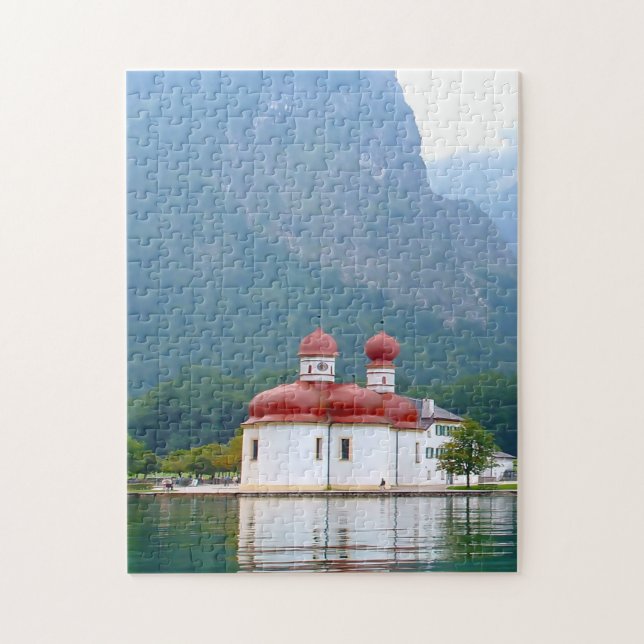 Puzzle Königsee St. Bartolomé Alemania. (Vertical)