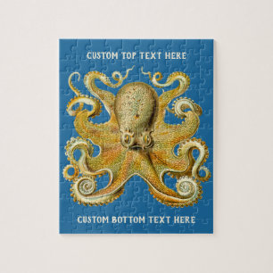 Puzzle Kraken Vintage, Pulpo Gamochonia, Ernst Haeckel