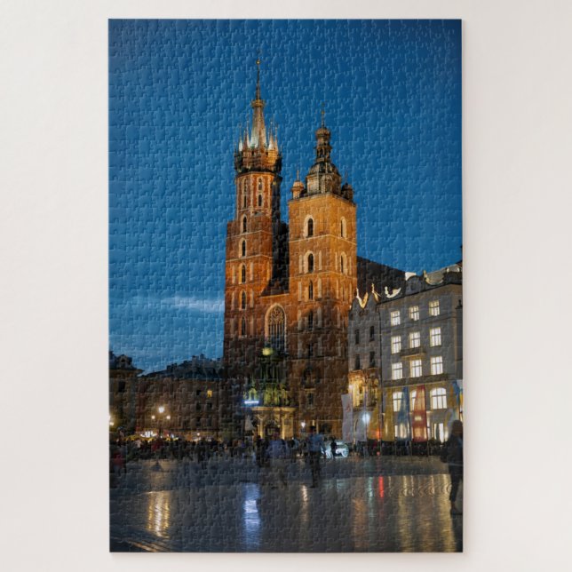 Puzzle Krakow Poland Bazylika Mariacka, Church of Our Lad (Vertical)
