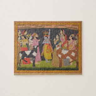 Puzzle Krishna levantando el Monte Govardhana, desde el '