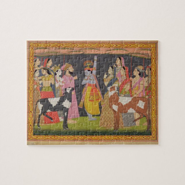 Puzzle Krishna levantando el Monte Govardhana, desde el ' (Horizontal)