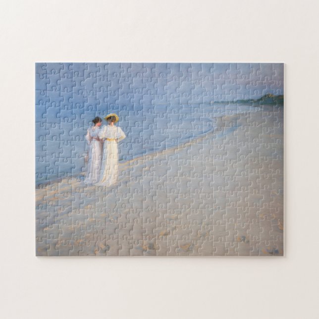 Puzzle Kroyer - Noche de verano en la playa de Skagen (Horizontal)