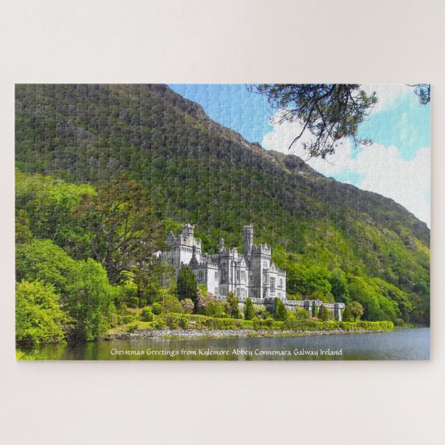 Puzzle Kylemore Abbey Connemara Galway Irlanda. Rompecabe (Horizontal)