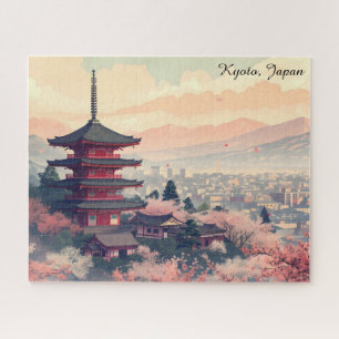Puzzle Kyoto Japón Flor de Cerezo Templo Arte – Sapura