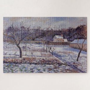 Puzzle L’Hermitage, Pontoise Snow Effect (1874) por C.P.