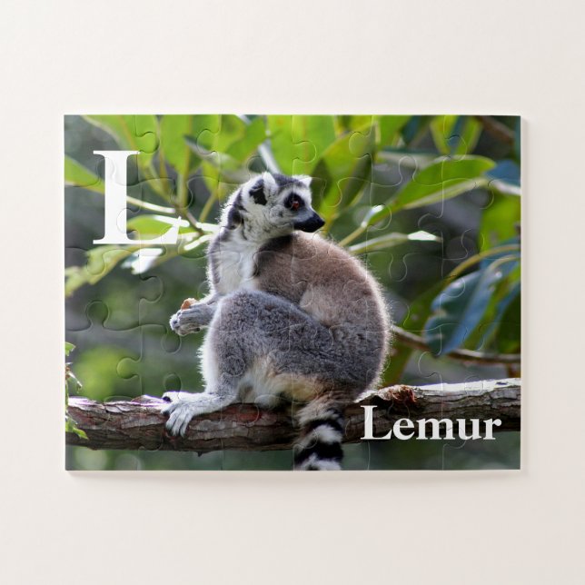Puzzle L is for lemur (Horizontal)