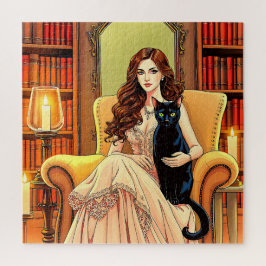 Puzzle La acogedora biblioteca Haven