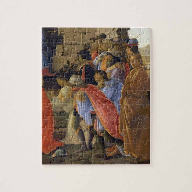 Puzzle La adoración de unos de los reyes magos, detalle (Vertical)