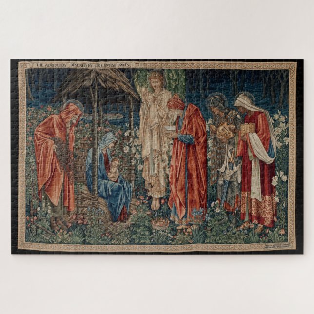 Puzzle La adoración del Magi (por Edward Burne-Jones) (Horizontal)