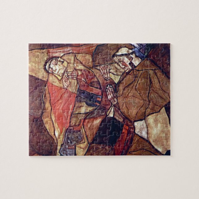 Puzzle La agonía, la lucha de muerte de Egon Schiele (Horizontal)