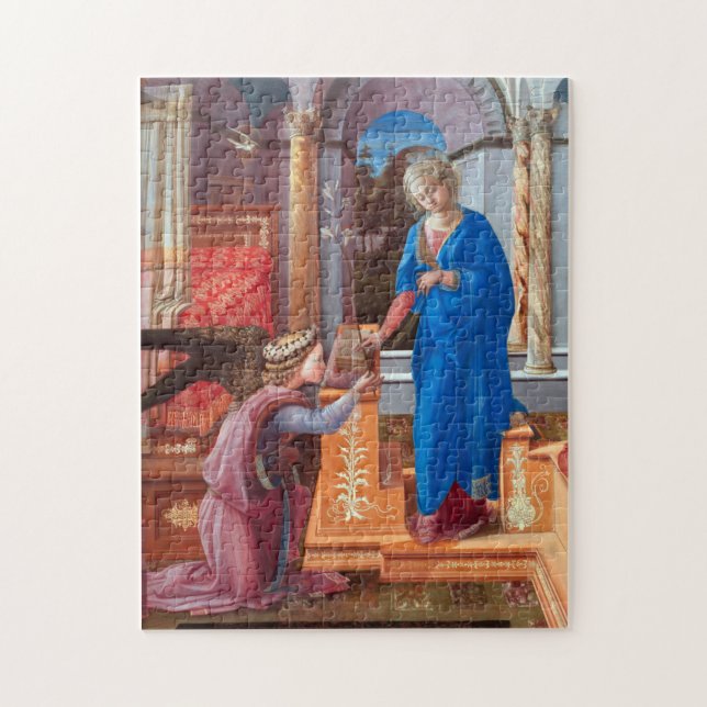 Puzzle La Anunciación, Filippo Lippi, 1440 (Vertical)