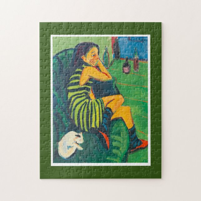 Puzzle La artista Marcella, Kirchner, Bella Artes (Vertical)
