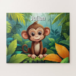 Puzzle La aventura del mono de la jungla personalizada