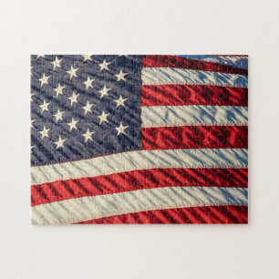 Puzzle La bandera americana