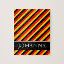 Puzzle La bandera de Alemania inspiró el modelo coloreado