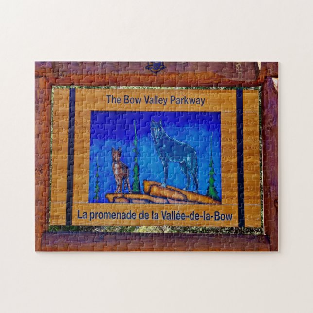 Puzzle La Bandera de Bow Valley Parkway. (Horizontal)