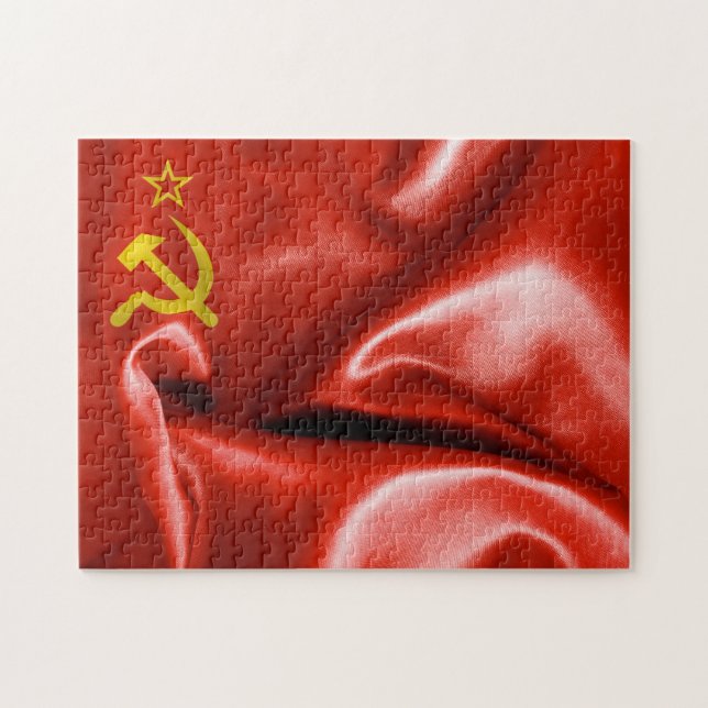 Puzzle La bandera de la Unión Soviética rompe el rompecab (Horizontal)
