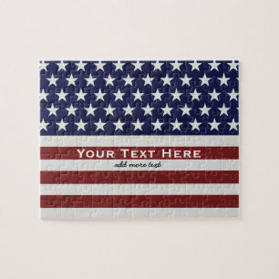 Puzzle La bandera estadounidense es patriótica, el 4 de