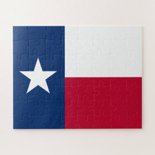 Puzzle La bandera estatal de Texas de una estrella solita