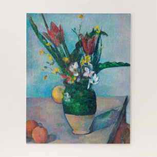 Puzzle La barrera de los tulipanes de Paul Cezanne