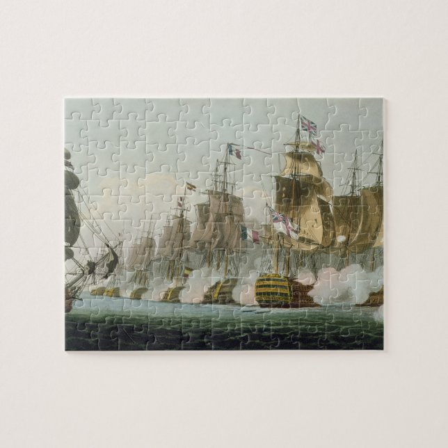 Puzzle La batalla de Trafalgar, el 21 de octubre de 1805, (Horizontal)