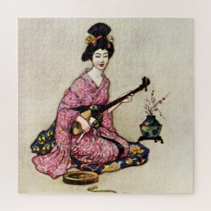Puzzle “La bella bailarina de Yedo” de Warwick Goble