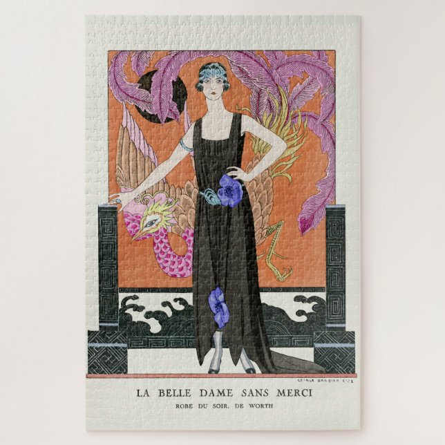 Puzzle La bella dama sin piedad de George Barbier (Vertical)