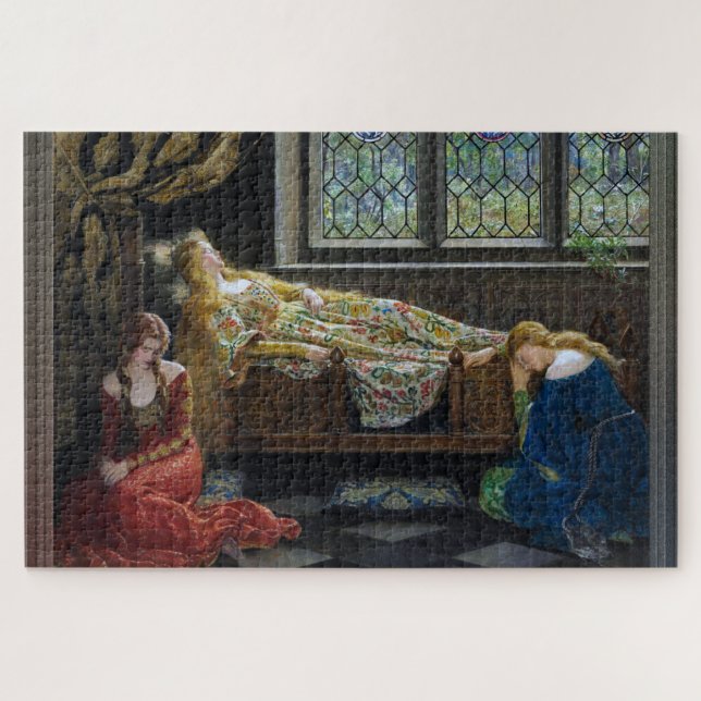 Puzzle La bella durmiente de John Collier (Horizontal)