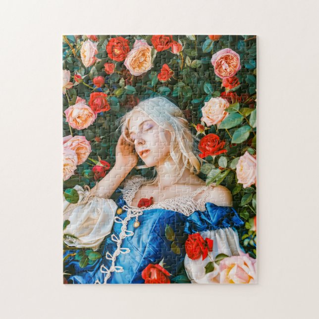 Puzzle La Bella Durmiente entre rosas (Vertical)