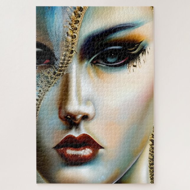 Puzzle La bella etérea Diosa Dorada (Vertical)