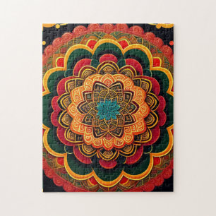 Puzzle La bella y colorida Mandala
